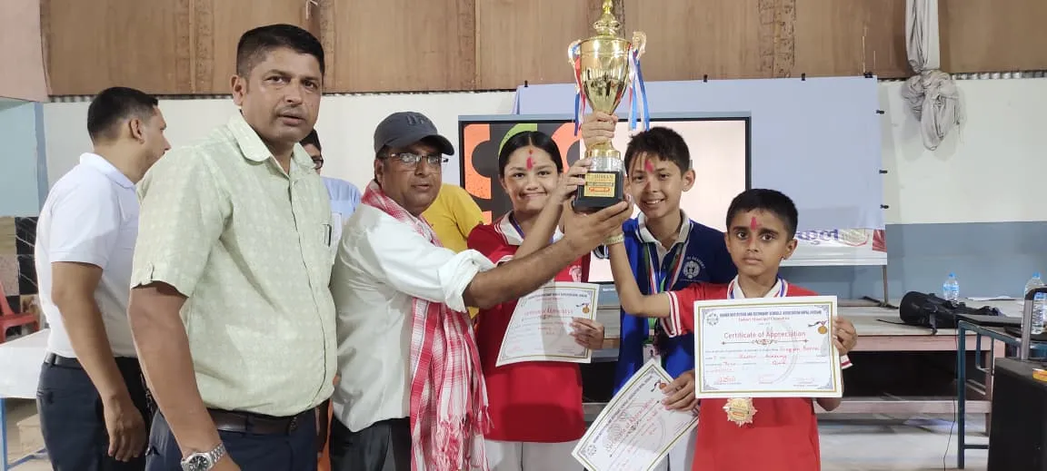 Pragyan Pokhrel (Class 7),  Mabisha Dhungana (Class 6), and  Aprash Ghimire (Class 7) for securing 3rd Position in the HISSAN Quiz Competition.