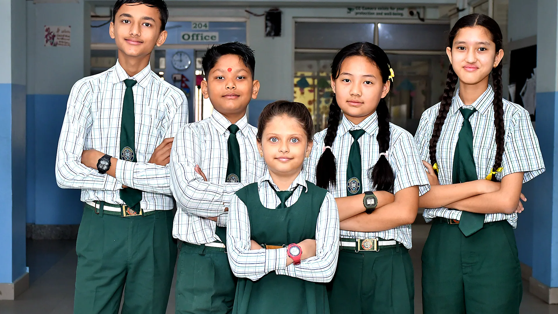 Kasturi Secondary School joyful students